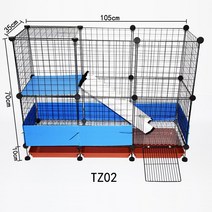 닭장 토끼집 하우스 야외 키우지 사육장 화장식 새장 빌라 은신처 입양, 우리 세트 TZ02