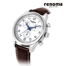 [레노마] RE-5465 남성 크로노그래프 가죽시계 2종 택1