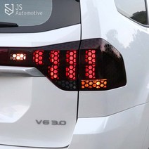 JS automotive 모하비더마스터 벌집모양 리어램프 필름 랩핑 DIY몰딩 흠집방지 시트지 간편부착 인테리어 장식용품