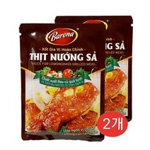 베트남 바로나 팃능사 THIT NUONG SA 완성형 바베큐 양념 2개, 80ml, 80g, 10개