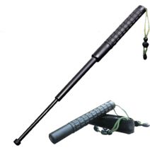 [강화PVC경량화] 초경량 원터치 휴대용 호신용 강철 삼단봉 여성 소형 3단봉 다기능 호신용품 경찰 ﻿특전사 전술 미니 호신봉, 1개(확장형L)