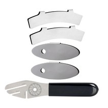 디스크 브레이크 로터 트루 잉 포크 도구 MTB CX 도로 자전거 수정 렌치 도구, 은, 스테인리스 강