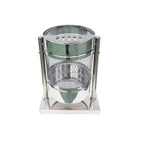 행거용 재떨이휴지통 (원형망/사각/스텐), 원형망100L(450*850*450), 1개