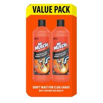 Mr Muscle Power Gel Drain & Sink Unblocker 미스터 머슬 싱크 언블라커 배수관 클리너 1L 2개입