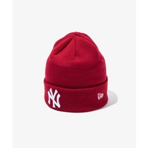 뉴에라 리그 베이직 커프 뉴욕 양키스 비니 스칼렛 KNIT LEAGUE BASIC CUFF NEYYAN SCA