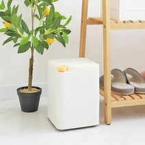 리빙 사무실 매장 보기 좋은 원터치 밀폐형 휴지통 8L, 단품