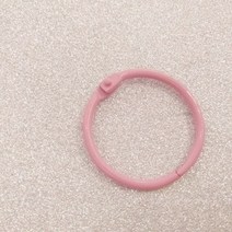 30 pcs30 mm 캔디 컬러 페인트 오프닝 루즈 리프 링 클립 DIY 아이언 와이어 작은 북, 분홍색