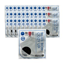 블루본 아이노우 코지업 중형 스트랩 일체형 마스크 블랙 30매, 1매입, 30개