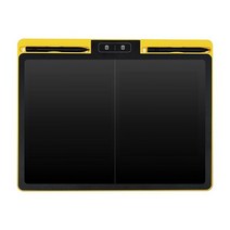 전자노트 전자식메모보드 그림그리는패드 대형 LCD 쓰기 보드 16 인치 2 개의 삭제 키 및 분할 화면 (로컬 지우기 용) 그리기 낙서 태블릿, 블랙옐로우