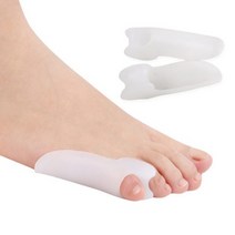 발가락 링 발뒤꿈치 교정기 구두 패드 갈라짐 풋케어 젤 실리콘 보호 캡 굳은살 물집 1 pair little toe 새끼 손가락 발 엄지 매일 사용 외반 외반 교정 건막류 풋, 2개
