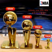 수지 재질 공예품 NBA 챔피언 트로피 오 브 라 이언 배 농구 경기 트로피 팬 기념품홈 데코 팬 용품, 일품 전기 도금 금색