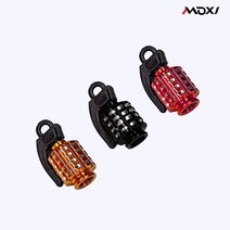 MOXI 오토바이 자동차 타이어 구찌캡 밸브캡 수류탄 낱개 구매, 레드