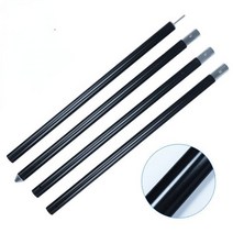 타프폴대 길이조절폴대 업라이트폴대 휴대용 알루미늄 합금 텐트 폴 타프 지지대 어잉 야외 캠핑 해변 캐노피 퍼골라 로드 33mm 직경 로트당 2 개, Black