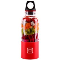 소형믹서기 텀블러 믹서기 블렌더 핸드 소형 미니 후드 블랜더 분쇄기 500ml 휴대용 과즙 짜는기구 컵 usb 충전식 전기 자동 빙고 야채 과일 주스 도구 메이커 컵 믹서, 빨간색, 협력사, 01 Red