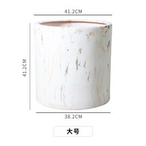 홈가드닝 거실 큰 화분 도자기 특대 사이즈 대구경, 대리석스타일, 화이트(大)