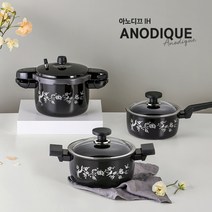 [PN풍년]아노디끄 IH 6인압력솥+20양수냄비+18편수냄비, 레드