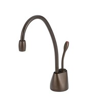 InSinkErator F-GN1100SN 컨템포러리 인스턴트 온수 디스펜서 수도꼭지 새틴 니켈198916, Hot Only, Mocha Bronze