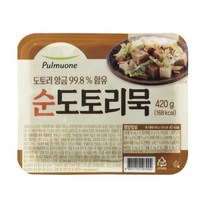 풀무원 아침식사대용 순 도토리묵 밀키트 종류 집밥 어린이반찬 별미 간단한요리 간편식 420g, 2개