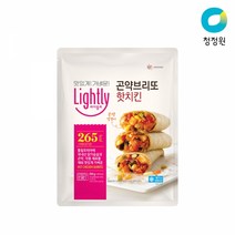 [청정원] 라이틀리 곤약브리또 핫치킨 500g x1개, 1입