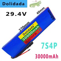 전동 킥보드 배터리 교체 Dolidada 원래 7S4P 24V 28ah 29.4V 리튬 이온 팩 내장 BMS 전기 자전거 외발 스쿠터 휠체어 모터 169295, 1pcs battery pack