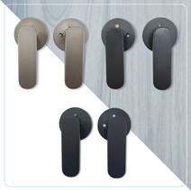 방문손잡이 문손잡이 실린더 시린다 버튼형 문고리 엔젤금속 STL-811, 02_ dark gray 짙은회색