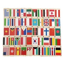 S/ADEE 세계 국기 원목 도미노 100pcs 만국기도미노 원목도미노 239620EA, 본상품선택