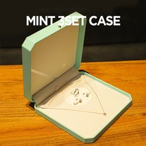 바미샵 민트 블랑시리즈 인조가죽 케이스 프로포즈 결혼 상자 보관함, 세트(대), 1개