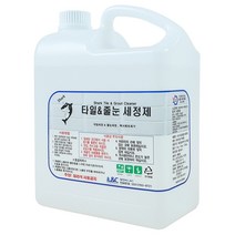 샤크 타일 줄눈 세정제 4kg 백시멘트 백화 욕실 찌든때 제거제, 1개, 4L