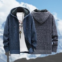 남자후드집업 남성 니트