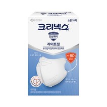 크리넥스 KF80 라이트핏 화이트 마스크 소형 10P 구성, KF80 라이트핏 마스크 소형 10Px1개