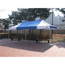 2.4mx3.6m 운동회 행사용 체육대회 대형 카라반캐노피 천막텐트, 알미늄, 흰색