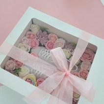 꽃신 박스 선물 곰신선물 전역 군대 제대 여자친구 diy 신발 비누꽃 군화 구두 운동화, DIY(고객님이 직접 꽃을 꽂아요)