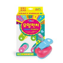 복스마켓 +[복스마켓]+_ 링펀치 1공펀치 플라스틱모일링 카드만들기 2공천공기 아트펀치, option__ 종이나라 모양펀치 소 모양펀칭 6종 1