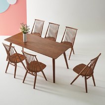 오로라 4인용 6인용 원목 식탁 세트, 오로라 6인 세트(식탁+의자6)