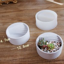 시멘트사이딩 세라믹 메탈 써모 사이딩 건축자재 시멘트보드 장식 DIY 콘크리트 실리콘 두 손 냄비 금형 즙, 20 Round Pot
