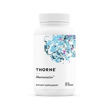 Thorne Memoractiv - 집중력 창의력 및 집중력을 위한 누트로픽 뇌 보조제 - Ashwagandha 은행나무 Lutemax Bacopa Pterostilben