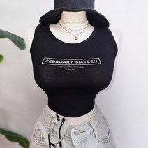 (4color)하이틴 16 크롭나시