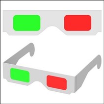 일음쇼핑^^*m3D 입체안경 적녹(완성품) 10개 학습용경 입체경 교육용경 과학준비물 적경 완구 컬러경 과학경 교구일medi^*^, ab*^^선택없는