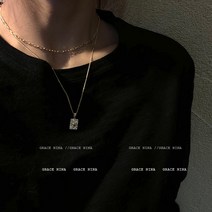 smy그레이스 Nina 라이트 럭셔리 틈새 복고풍 간단한 더블 레이어 목걸이 여성 유행 쇄골 체인 넥 스트랩 넥 액세서리