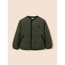 BEANPOLE KIDS 카키 캐주얼 퀼팅 숏 패딩 점퍼 BI2839U03H