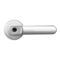 USB 충전식 지문 도어락 핸들 도난 방지 스마트 전기 생체 인식 열쇠 없는 보안 입력 2 키 홈, 협동사, 은