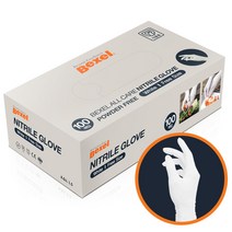 벡셀 니트릴장갑/쉐프장갑 화이트 100매 1박스 /고급재질, 1개