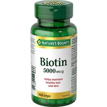 네추럴스바운티 비오틴 5000mcg 100sg, 5000mcg x 100(소프트젤)