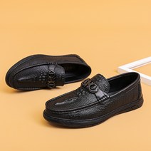두단 소가죽 크로커다일 남성구두 리얼 가죽 로퍼 드라이빙 슈즈 아빠 슈즈