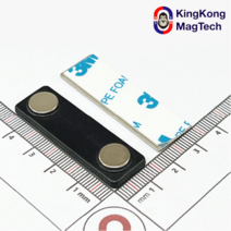 킹콩 네오디움 명찰자석 2구(사각)