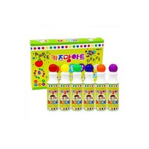 유아용 도트물감 키즈맘아트 6색 레인보우세트