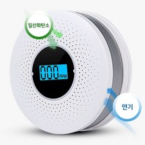선호리빙 캠핑용 가정용 듀얼 일산화탄소 연기 경보기 감지기, 듀얼경보기_상세참조_1p