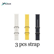 스마트워치 스포츠 피트니스 iwo t900 울트라 시리즈 8 블루투스 통화 온도 측정 pk dt8 ws8 mt8 울트라 smart watch 남성 여성 스크린 방수, 3pcs 스트랩