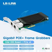 네트워크 어댑터 USB 동글 모뎀 라우터 LR-LINK 2002PT-POE 802.3at GigE 인터페이스 네트워크 카드 기가비트 이더넷 POE 프레임 그래버 NIC PCIe