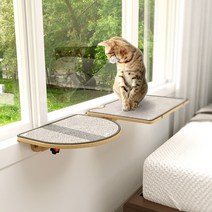 스토비투 고양이 벽걸이 선반 하우스 벽 구름다리 가구 캣 월 브릿지, A세트개